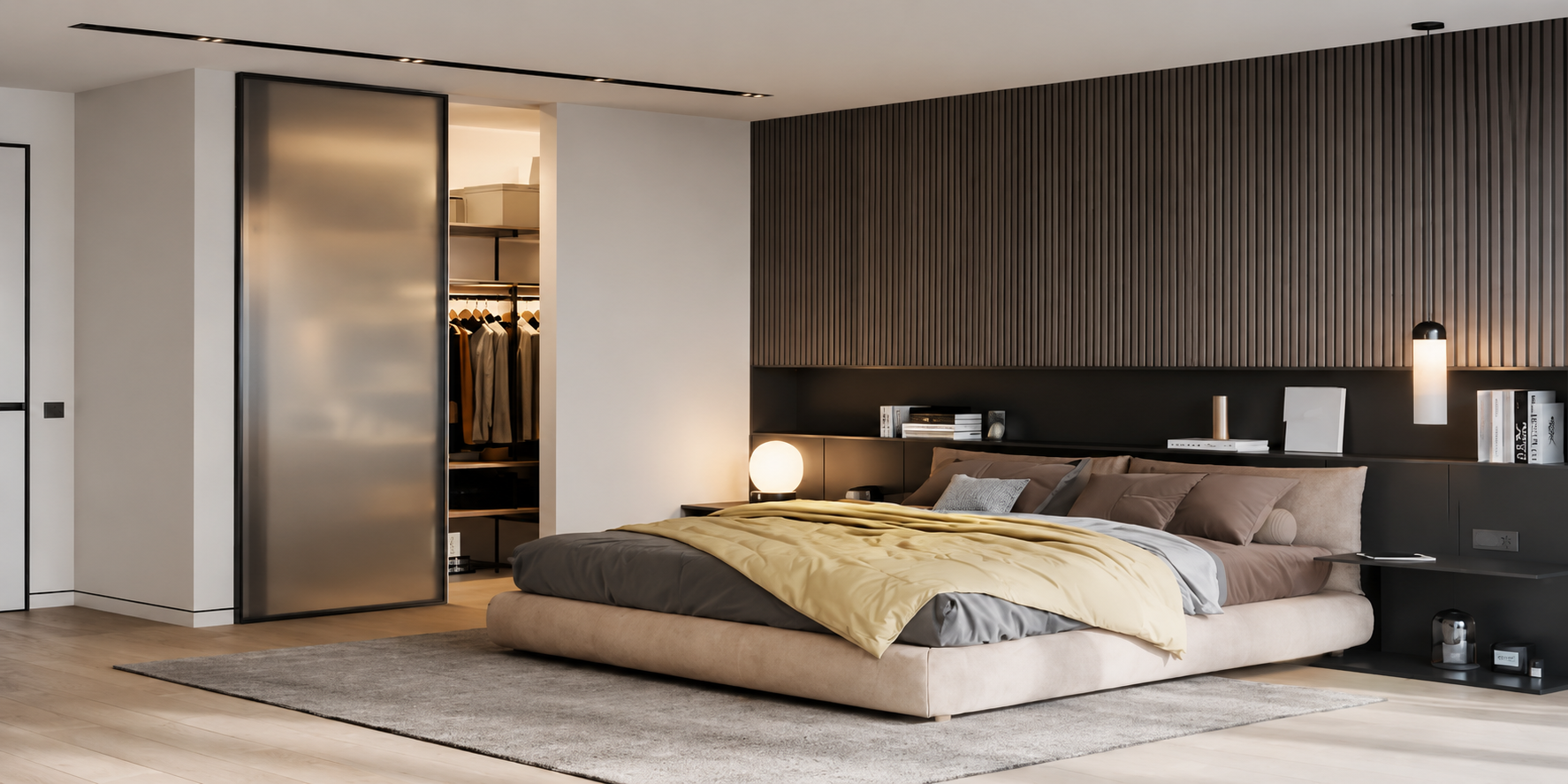 Luxury residential bedroom interior