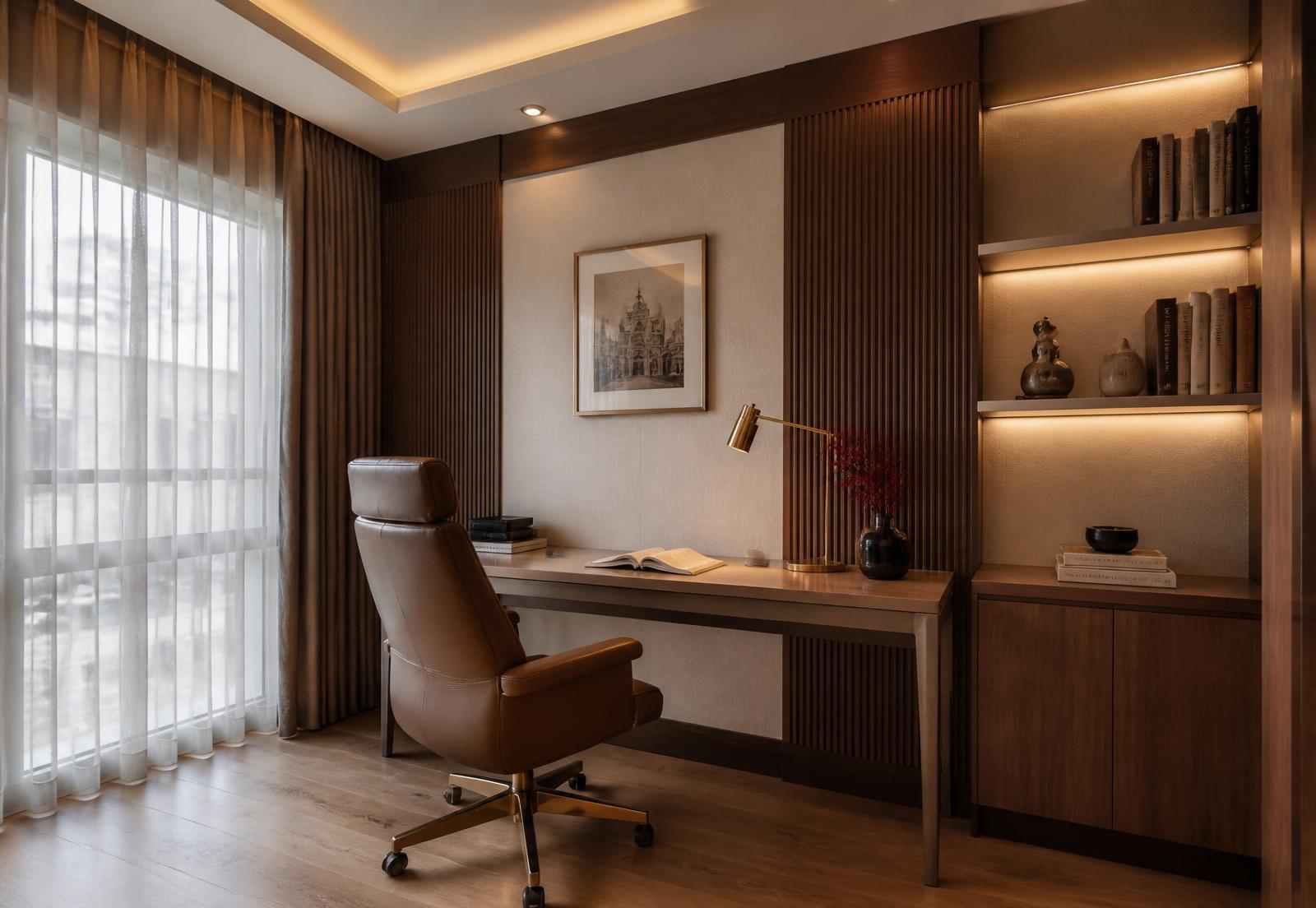 Oak Residence — Study & Home Office by Cozy Home Interiors, Mumbai