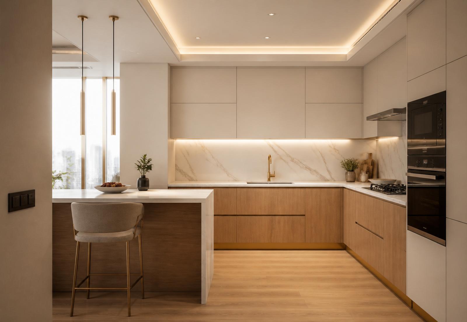 Scandinavian Kitchen — Modular Kitchen in Mumbai by Cozy Home Interiors