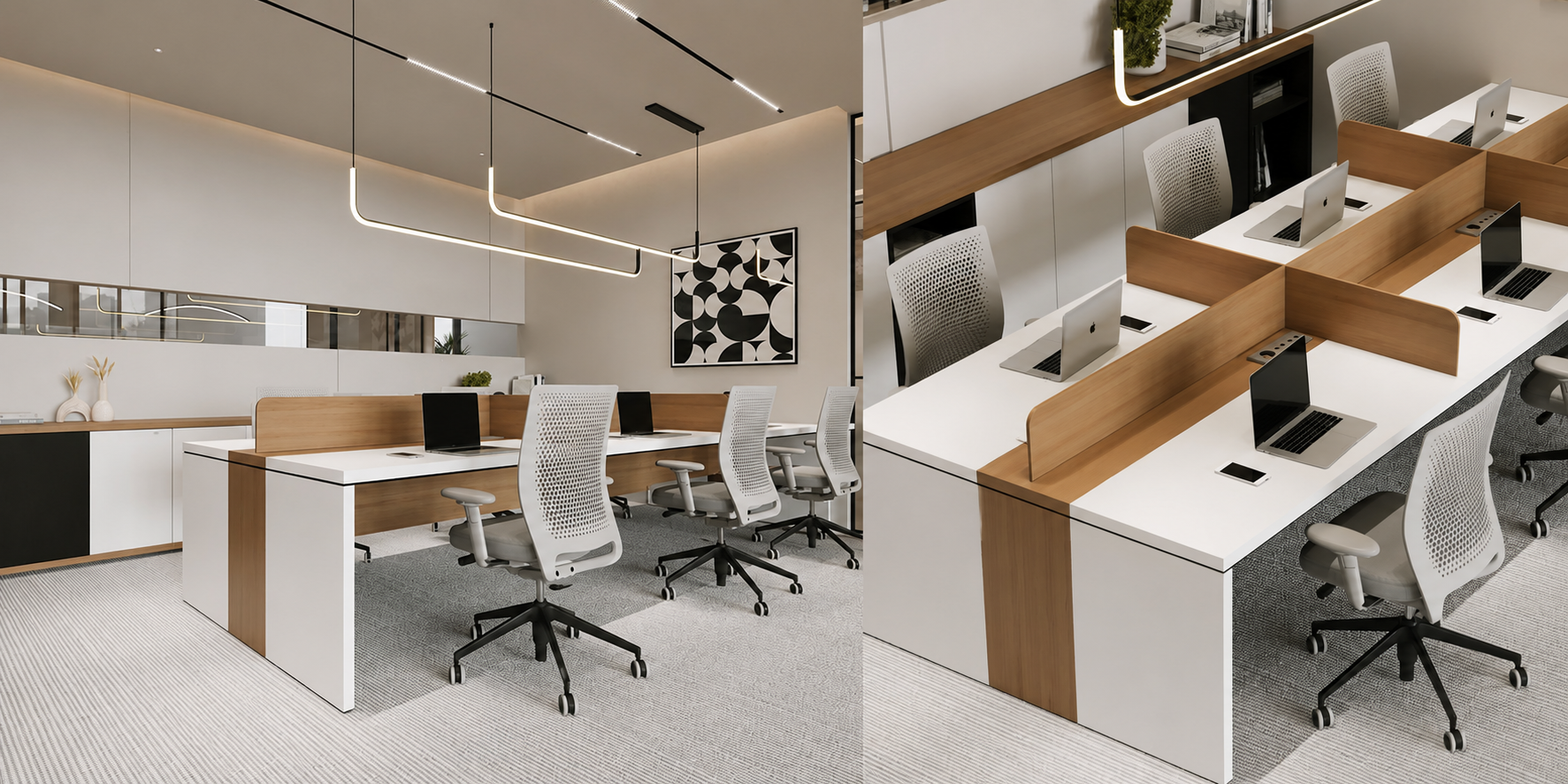 Luxury commercial workspace interior